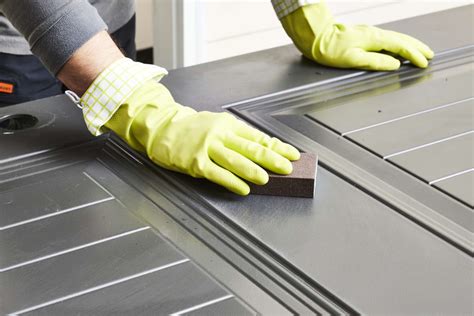 sanding metal doors before painting